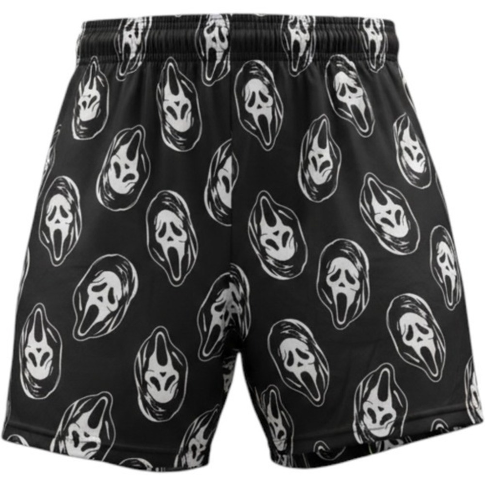 Ghostface Scream Horror Movie Sleep Shorts Mens 2XL Black All Over Print New